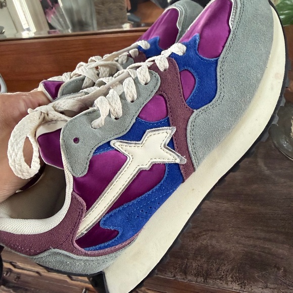 W6YZ Colorblock Suede Sneakers Size 39 (US 8.5) - Picture 8 of 9